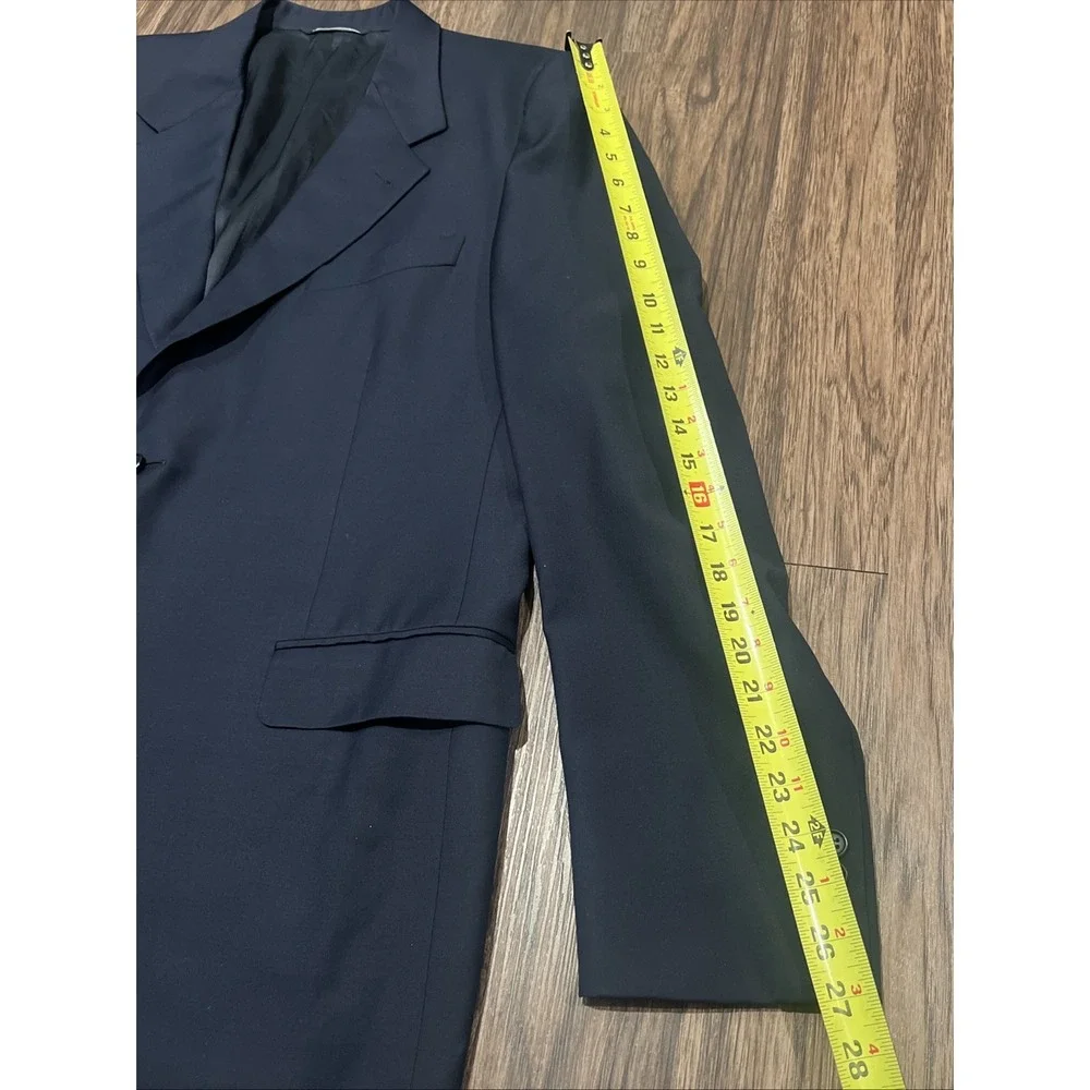 CANALI Proposta Wool Navy Blue Sport Coat Mens Size 54L EU Made In Italy